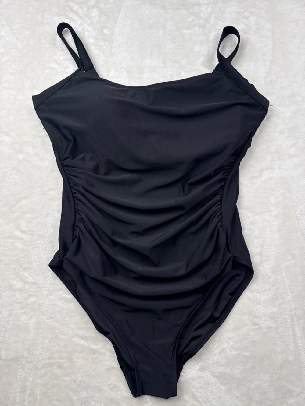 32 Degrees Cool Womens Black One-Piece Swimsuit XL Adjustable Straps